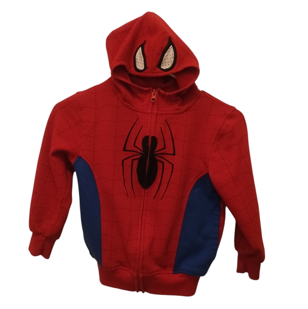Marvel Superheroes Spider-Man Boys 5/6 Zip-Up Cosplay Costume Fashion Hoodie